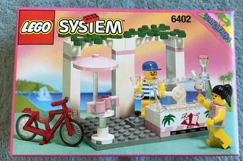 Brand New Sealed 1994 Lego System 6402 Town Paradisa Sidewalk Cafe Euro version