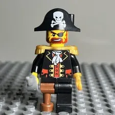 LEGO pi081 Pirates Captain Brickbeard 6243 10210 minifigure - 1C