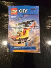 Lego City Helicopter Instruction Guide #30566 6352552 2-sided Color Pictures