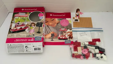 American Girl Mega Bloks “Grace’s Pastry Cart” ( Missing 4 Pieces )