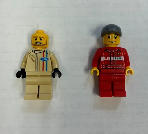 LEGO Speed Champions sc053 - Mustang Fastback Driver + Octan Crew Member Minifig