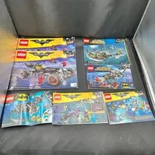 LEGO Batman DC Comics Super Heroes Movie Lot of 7 Building Instruction Manuals
