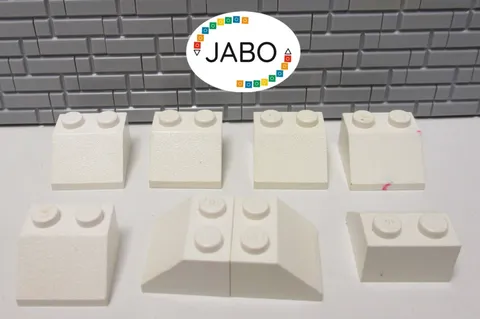 (R10/4/5) LEGO 8x 3039 Roof Tile Sloping Tile 2x2 White 45°