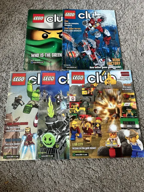 Lego Club Magazine 2012 - 5 Magazine Lot