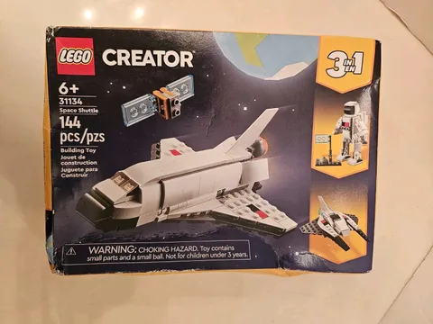 LEGO Creator 31134 Space Shuttle 3-in-1 Set 144 pcs - New Sealed Box Damaged 6+