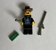 LEGO Western Cowboys BLACK BART Bandit Minifigure Weapons Guns