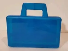 LEGO Blue 4087 Sorting Box Travel Case Organizing Dividers To Go Case