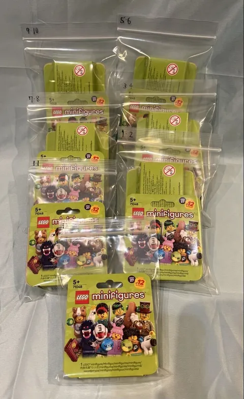LEGO Minifigures Series 27 Set 71048 Full 12 Types Checked with QR Code