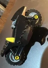 LEGO Batman Custom Printed Batcycle Motorcycle Black with Batman Logo