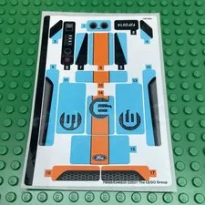 LEGO Sticker Sheet for Set 76905 Sheet#2 Ford GT  Heritage Edition New Authentic