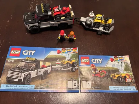 LEGO City 60148 ATV Race Team 100% Complete w/ Manual Retired No Box 2017