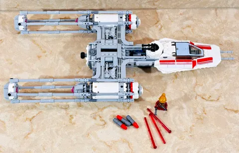 Retired Lego 75249 Y-Wing Starfighter, Build Complete (- some stickers) W/ 1 Fig