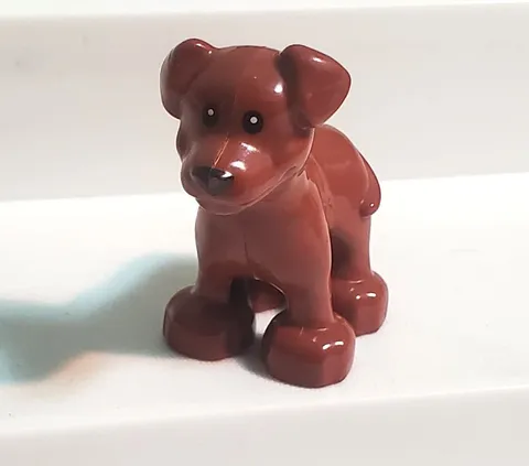 Lego Duplo Compatible Brown Puppy Dog Pet  House Animal