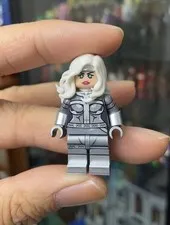 Mr J Brick Minifigure Custom Silver Character