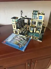 Lego 7744 Town City Police Headquarters 90% Complete With Missing manuals