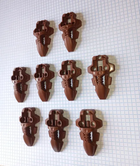 9 Bionicle Lego 44138 in Pearl Brown Rahkshi Foot Feet Genuine Lego WYSIWYG 9 pc