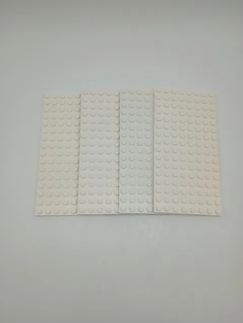 LEGOS Lot of 4 White 16 x 8 Plates OEM 5" x  2.5"