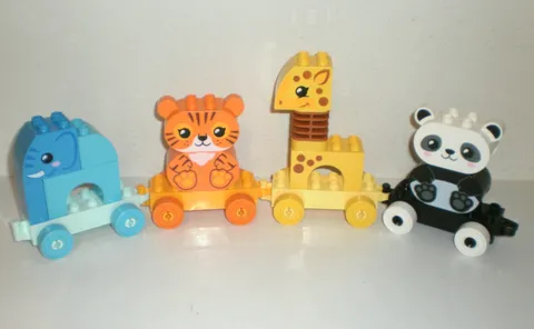 Lego DUPLO 10955 Animal Train 15 Piece Set Complete - No Box or Instructions
