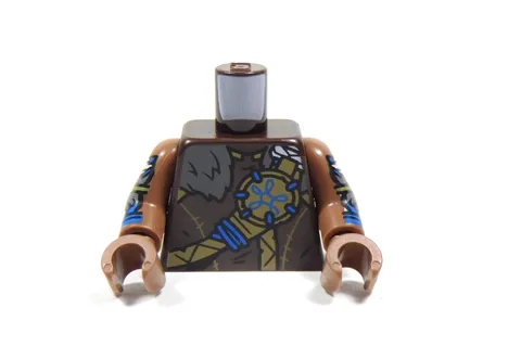 LEGO Horizons Dark Brown Printed Torso Minifig Dark Gray Fur S9