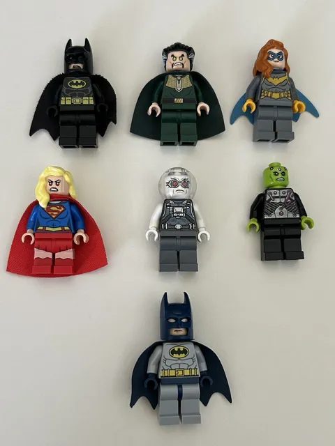 LEGO DC Batman Minifigure Lot: Ra’s Al Ghul, Supergirl, Brainiac, Batman