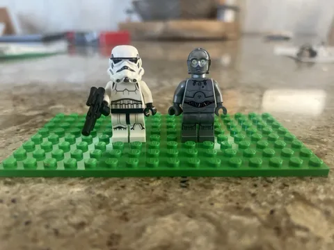 LEGO StarWars Minifigure Lot-Imperial Stormtrooper & Silver Protocol Droid U-3PO