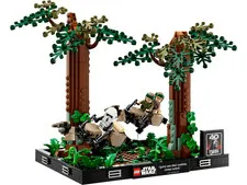 LEGO Star Wars 75353 Endor Speeder Chase Diorama w/ Instructions No Box