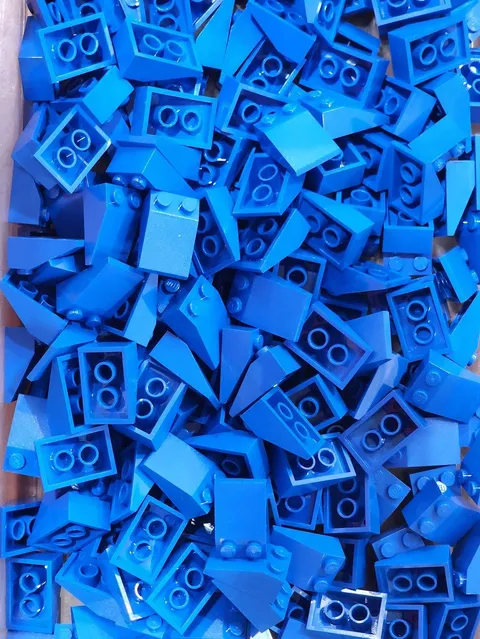 Lego 3298 Blue Qty 208 NEW Slope 33 3 x 2