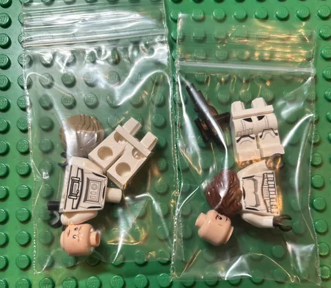 LEGO Star Wars Luke Skywalker & Han Solo Stormtrooper Minifigures NEW 75419