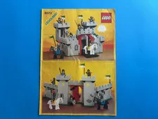 Lego CASTLE 6073 Knight's Castle Instruction Manual ONLY Black Falcons