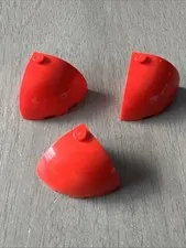 LEGO 88293 Red Brick, Round Corner 3 x 3 x 2 Dome Top Quarter 3 Pieces