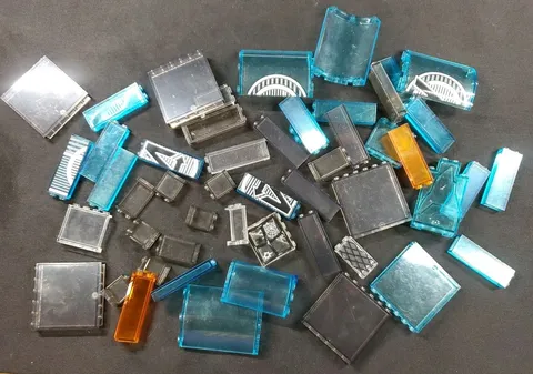 Clear Translate Lego Curved Spooky Police Wall Avengers Ice Blue Grey Orange ***