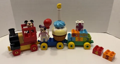 Lego Duplo Disney Mickey & Minnie Birthday Parade #10597 Number Train No Skirt