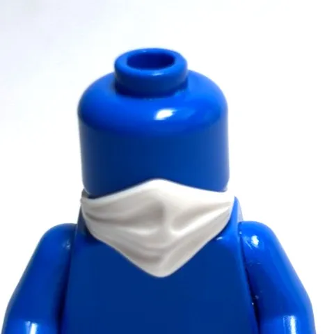 Lego - Minifigure Utensil - White, Handkerchief , Mask, Bandana