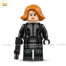 LEGO 76291 Marvel Superhero Minifigure Black Widow sh0881 w/ Gun Weapon NEW