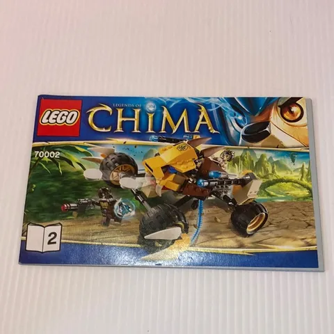 LEGO 70002 Legends of Chima Instruction Booklet