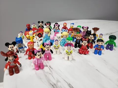 Lot 40 Lego Duplo Mini Figure Disney Marvel Mickey Mouse Disney Princesses Woody