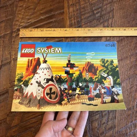 Vintage LEGO Western Indians Chief's Teepee #6746 INSTRUCTIONS MANUAL ONLY
