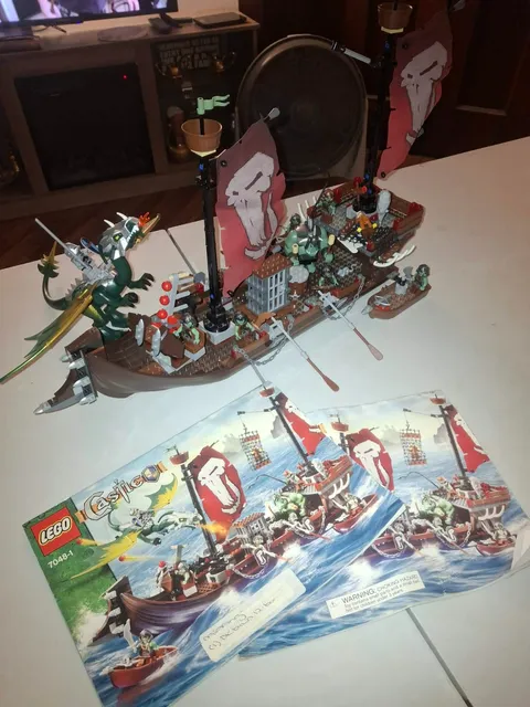 LEGO Castle "Troll Warship" #7048 - No Box - 100% Complete