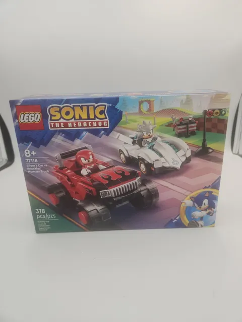 LEGO Sonic 77118 Silver's Car vs Knuckles Monster Truck 378pc Set