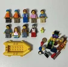 LEGO 60202 People Pack - Outdoor Adventures Minifigures & Parts Lot ~ READ DESC…