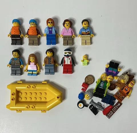 LEGO 60202 People Pack - Outdoor Adventures Minifigures & Parts Lot ~ READ DESC…