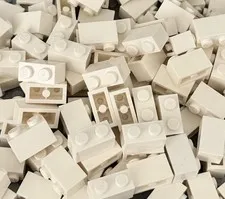 100% Authentic Lego Basic Bricks 1x2 Building Blocks 100 Pieces #3004