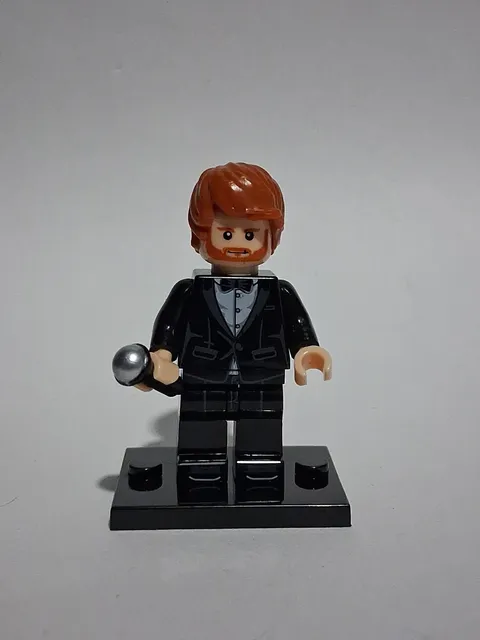 Singer Ed Sheeran In Black Toxedo  Luxury Gala Custominifigure Lego New Rare