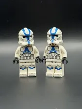 Lot of 2 Lego Star Wars Minifigure 501 Legion Clone Trooper Phase 2 75280 sw1094