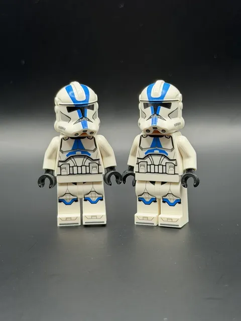 Lot of 2 Lego Star Wars Minifigure 501 Legion Clone Trooper Phase 2 75280 sw1094
