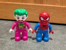 LEGO DUPLO superhero figures Joker & Spiderman 