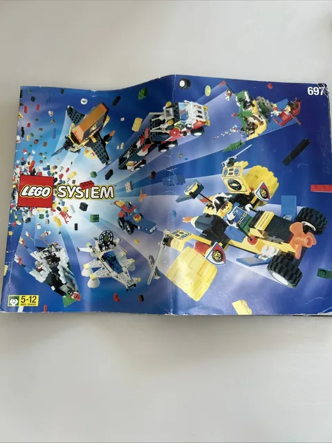 Vintage Lego System Ideas Book 697 - Pirates Castle MTron etc with stickers 1997