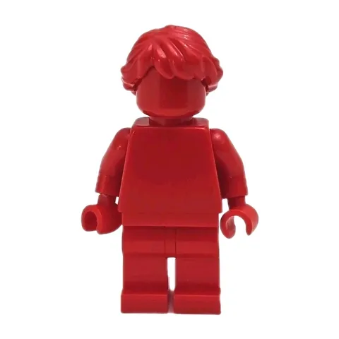 Lego Red Monochrome Minifigure w/ Red Maiden Hair Display Figure Solid Color