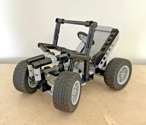 Vintage Lego Technic Custom Buggy Steering Rear Suspension Auto Car