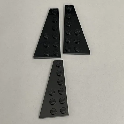 Lego 54384 54383 Black Replacement Parts Pieces Lot of 3